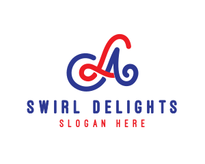 Swirl - American Swirl Stroke logo design