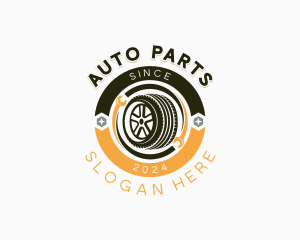 Wheels Repair Mechanic logo design