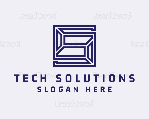 Geometric Cyber Tech Logo