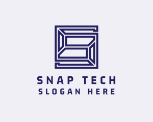 Geometric Cyber Tech logo design