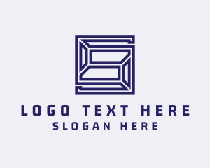 Geometric Cyber Tech Logo