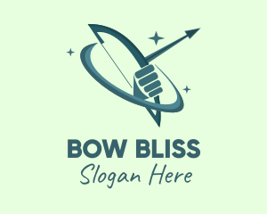 Bow - Arrow & Bow Orbit logo design