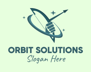 Arrow & Bow Orbit logo design