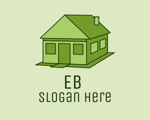 Geometric - Green House Property logo design