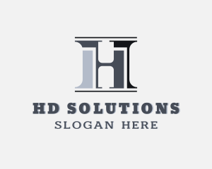 Legal Firm Corporation Letter H logo design