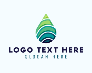 Purified Water - Clean Water Droplet logo design