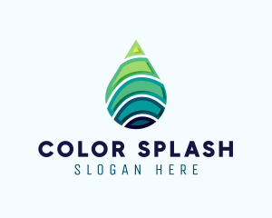 Clean Water Droplet logo design