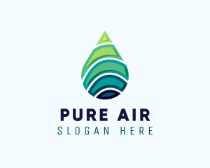 Clean Water Droplet logo design