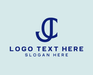 Typography - Company Business Letter JC logo design