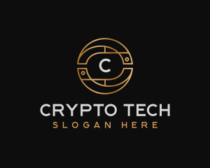 Crypto - Crypto Digital Technology logo design