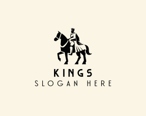 Horse King Knight logo design