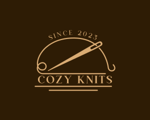 Needle Sewing Knit logo design