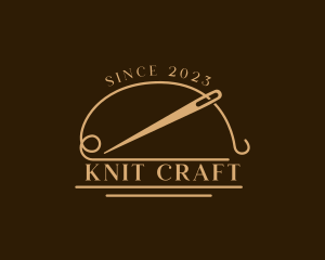 Knit - Needle Sewing Knit logo design