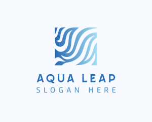 Aquatic Water Waves logo design