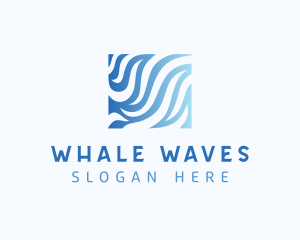 Aquatic Water Waves logo design