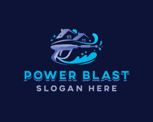 Power Washer Cleaner logo design