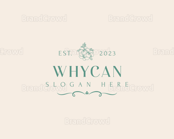 Elegant Dainty Flowers Logo