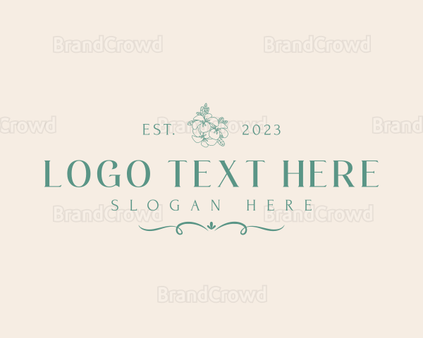 Elegant Dainty Flowers Logo