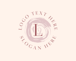 Feminine - Feminine Watercolor Brush Cosmetics logo design