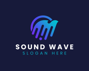 Music Sound Wave logo design