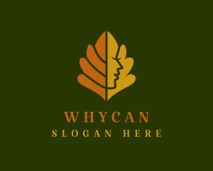 Autumn Leaf Woman Logo