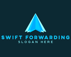 Forwarding - Plane Courier Forwarding logo design
