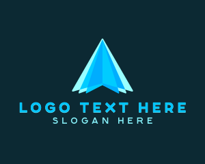 Shipment - Plane Courier Forwarding logo design