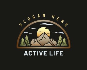 Mountain Nature Adventure Logo