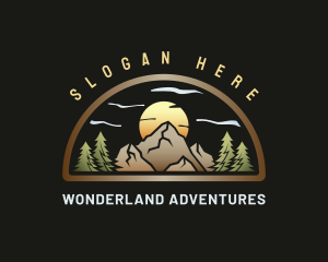 Mountain Nature Adventure logo design