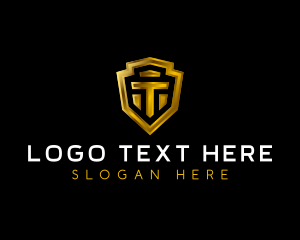 Enterprise - Luxury Premium Shield Letter T logo design