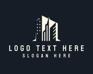 Mortgage - Skyscraper Real Estate Building logo design