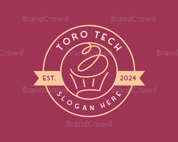 Cupcake Muffin Dessert Logo