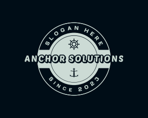 Nautical Ship Anchor logo design