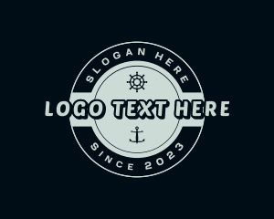 Nautical Ship Anchor Logo