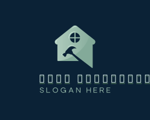 House Construction Hammer Logo