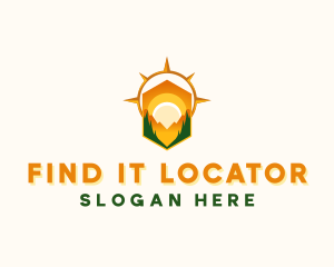 Outdoor Location Compass logo design