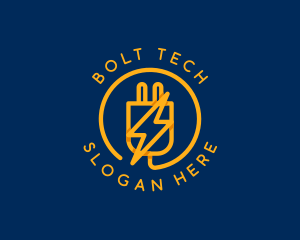Bolt - Power Plug Bolt logo design