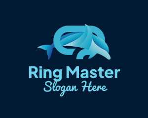 Ring - Jumping Dolphin Ring logo design