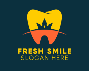 Toothpaste - Tooth Crown Orthodontist logo design