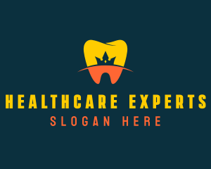 Tooth Crown Orthodontist  logo design