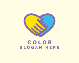 Hand Heart Support Logo