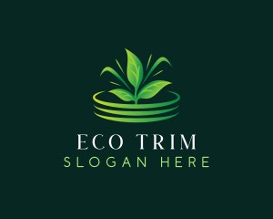 Grass Plant Landscaping logo design