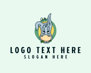 Veterinarian - Wild Donkey Animal logo design