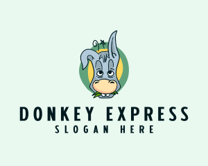 Donkey - Wild Donkey Animal logo design