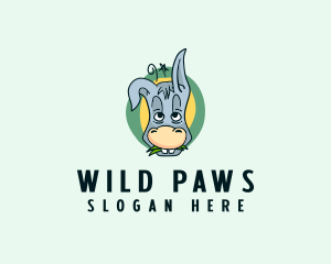 Wild Donkey Animal  logo design