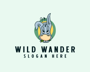 Wild Donkey Animal  logo design