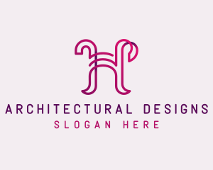 Arch - Gradient Arch Structure logo design