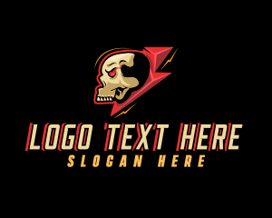 Angry - Thunder Skull Gaming logo design