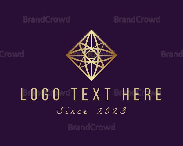 Floral Diamond Jewel Logo