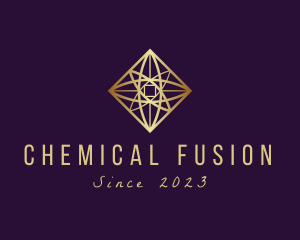 Chemistry - Floral Diamond Jewel logo design